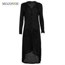 Women Cardigan Loose Sweater Long Sleeve knitted Sweater Thin Outwear Coat Long Cardigan Women ELY