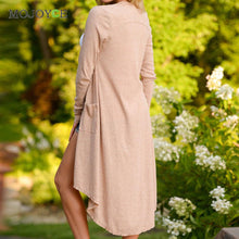 Women Cardigan Loose Sweater Long Sleeve knitted Sweater Thin Outwear Coat Long Cardigan Women ELY