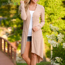 Women Cardigan Loose Sweater Long Sleeve knitted Sweater Thin Outwear Coat Long Cardigan Women ELY