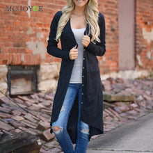 Women Cardigan Loose Sweater Long Sleeve knitted Sweater Thin Outwear Coat Long Cardigan Women ELY