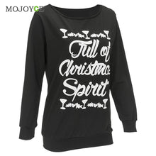 Women Christmas Hoodie Sweatshirt Jumper Letter Sweatershirt Women Hooded Pullover Hoodie Women Pullover Black 1STL ELY