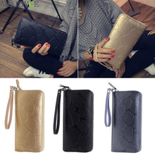 Women Clutch Long Purse Leather Wallet Card Holder Handbag Bag Long Coin Purse Leather Card Holder Wallets Organizer ELY