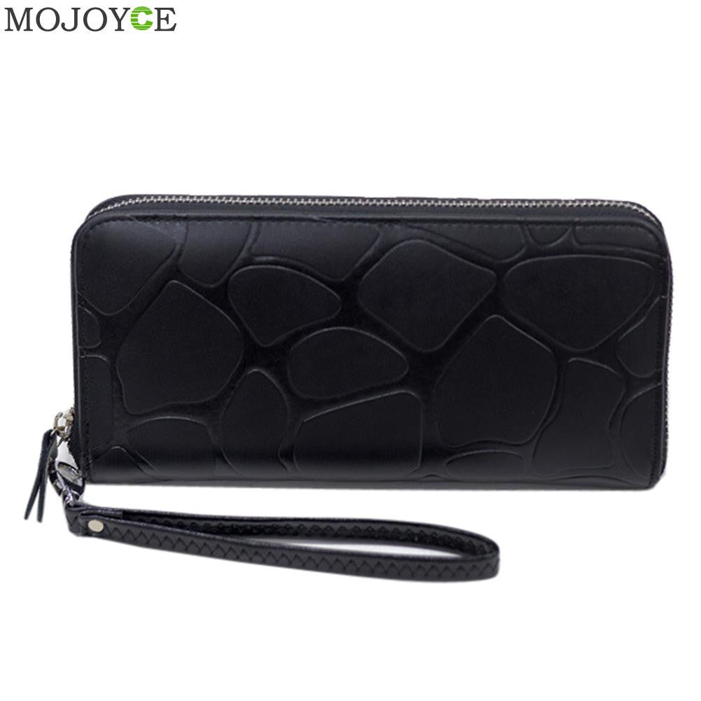 Women Clutch Long Purse Leather Wallet Card Holder Handbag Bag Long Coin Purse Leather Card Holder Wallets Organizer ELY