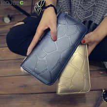 Women Clutch Long Purse Leather Wallet Card Holder Handbag Bag Long Coin Purse Leather Card Holder Wallets Organizer ELY