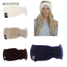 Women Crochet Bow Knot Knitted Head Hair Band Knit Headband Ear Warmer Accessories ELY