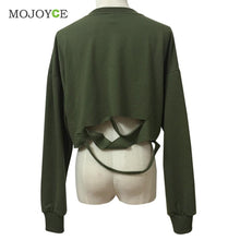 Women Hoodie Sweatshirts Jumper Sweatershirt Women Army Green Top Coat Pullover Women Tops Short Hoodie Women ELY