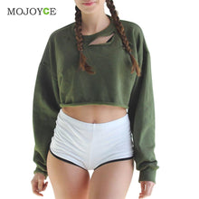 Women Hoodie Sweatshirts Jumper Sweatershirt Women Army Green Top Coat Pullover Women Tops Short Hoodie Women ELY