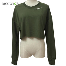 Women Hoodie Sweatshirts Jumper Sweatershirt Women Army Green Top Coat Pullover Women Tops Short Hoodie Women ELY