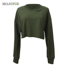 Women Hoodie Sweatshirts Jumper Sweatershirt Women Army Green Top Coat Pullover Women Tops Short Hoodie Women ELY