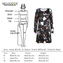 Women Ladies Halloween Prints Swing Skater Halloween Dress 1STL ELY