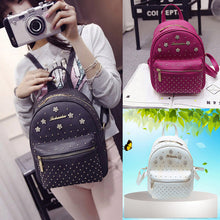 Women Leather Backpacks Diamond Schoolbag Shoulder Rucksack for Teenager Girl Famous Designer Travel Backpack Bolsa ELY