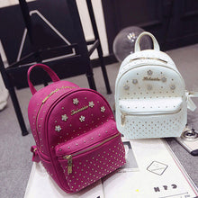 Women Leather Backpacks Diamond Schoolbag Shoulder Rucksack for Teenager Girl Famous Designer Travel Backpack Bolsa ELY