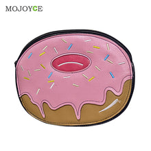 Women Leather Handbag Leather Donut Hamburger Print Day Clutch Novelty Bags Handbags Women Famous Brands Bolsa Feminina ELY