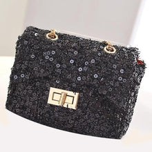 Women Leather Handbags Women Messenger Bags Sequins Shoulder Handbag ChainTote Women Bag Bolsa Feminina Clutch Borse ELY