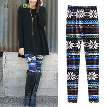 Women Leaves Geometry Print Reindeer Fully Lined Girls Leggings Stretch Pantalones Brushed Milk Silk Print Leggings ELY