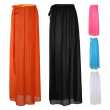 Women Long Skirt Ladies Chiffon Wrap Skirt Sarong Beach Cover Up Scarf Bathing Suit Cover Up Skirts Womens ELY
