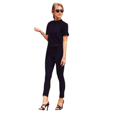Women Loose Backless Tops Tees Short Sleeve Hollow Tee Ladies Casual Black Crop Top T-Shirt Women's t Shirt 1STL ELY
