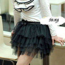 Women Cute Lace Gauze Girl's Full Tutu Tulle Tier 5 Layers Mini Short Skirts Free Size ELY