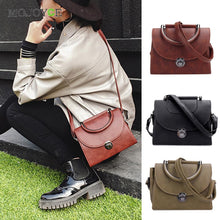 Women PU Leather Handbag Retro Lock Shoulder Crossbody Bag Women Messenger Bag Clutch Bolsos Mujer Sacthels ELY