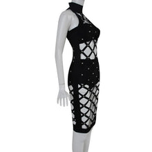 Women Night Club Sexy Hollow Party Bodycon Dress Balck Dress ELY