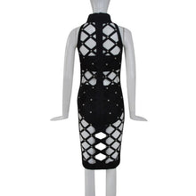 Women Night Club Sexy Hollow Party Bodycon Dress Balck Dress ELY