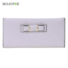 Women PU Leather Bow Wallet Card Holder Coin Purse Women Clutch Purses Carteira mujer Feminina ID Credit Card Purse ELY