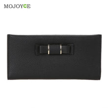 Women PU Leather Bow Wallet Card Holder Coin Purse Women Clutch Purses Carteira mujer Feminina ID Credit Card Purse ELY