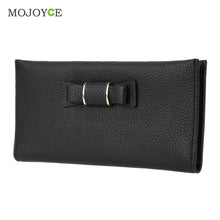 Women PU Leather Bow Wallet Card Holder Coin Purse Women Clutch Purses Carteira mujer Feminina ID Credit Card Purse ELY