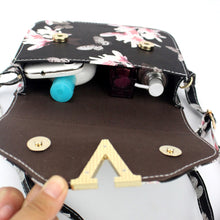 Women PU Leather Floral Print Shoulder Crossbody Women Handbag Mini Small Messenger Bag Women Clutches Bolsa Feminina ELY
