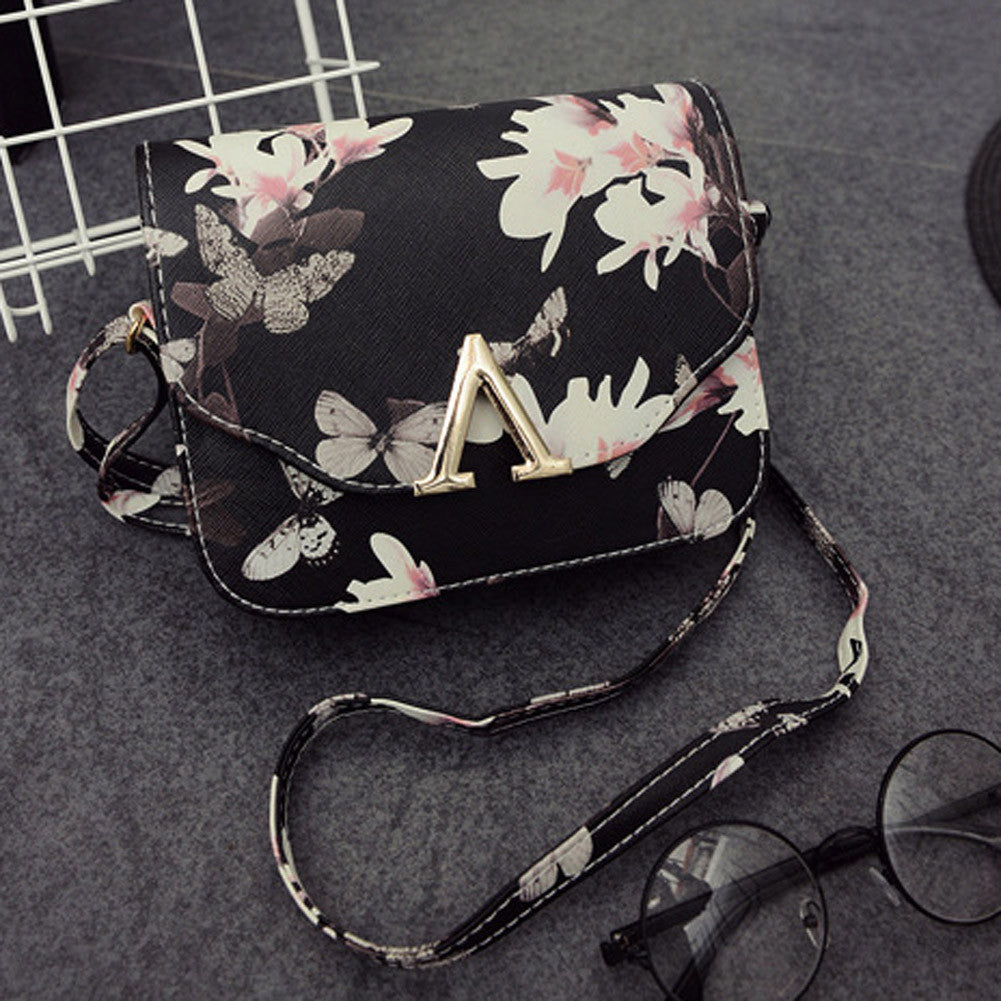 Women PU Leather Floral Print Shoulder Crossbody Women Handbag Mini Small Messenger Bag Women Clutches Bolsa Feminina ELY