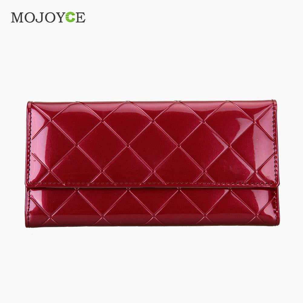 Women PU Long Leather Wallet Ladies Clutch Coin Purse Card Holder Clutch Handbag Clutch Women Wallet Zipper Purse ELY