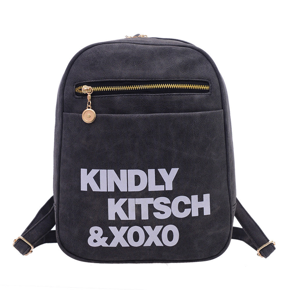 Women PU Shoulder Bag Women Satchel Travel Blosas Bags Washed Leather Backpacks Student School Backpacks 1STL ELY