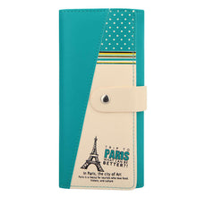 Women Purse Long Leather Tower Printing Women Wallets Graffiti Embossed Wallet Vintage PU Holder Coin Purses Clutch 1STL ELY