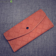 Women Purse Soft Handbags Card Holder Gift Lady Long Wallet Plaid Purse Bolsas de Marca Clutch Coin Purse Carteira ELY