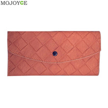 Women Purse Soft Handbags Card Holder Gift Lady Long Wallet Plaid Purse Bolsas de Marca Clutch Coin Purse Carteira ELY