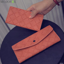 Women Purse Soft Handbags Card Holder Gift Lady Long Wallet Plaid Purse Bolsas de Marca Clutch Coin Purse Carteira ELY