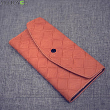 Women Purse Soft Handbags Card Holder Gift Lady Long Wallet Plaid Purse Bolsas de Marca Clutch Coin Purse Carteira ELY