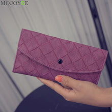 Women Purse Soft Handbags Card Holder Gift Lady Long Wallet Plaid Purse Bolsas de Marca Clutch Coin Purse Carteira ELY
