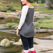 Women Round Collar 4/3 Sleeve Tops Casual Letter Print T-Shirt Blusa 1STL ELY