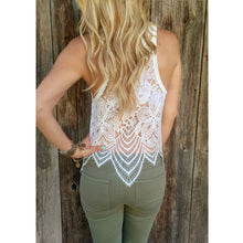 Women Sexy Tops Camisole Hollow Out Lady Sleeveless Vest Tank Tee Lace T-Shirt Tops 1STL ELY