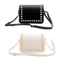 Women Small PU Leather Messenger Bags Rivet Crossbody Shoulder Bags Shopping Bag Handbags Clutches Bolsa Feminina ELY