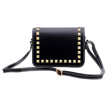 Women Small PU Leather Messenger Bags Rivet Crossbody Shoulder Bags Shopping Bag Handbags Clutches Bolsa Feminina ELY