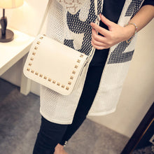 Women Small PU Leather Messenger Bags Rivet Crossbody Shoulder Bags Shopping Bag Handbags Clutches Bolsa Feminina ELY