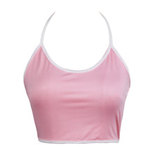Women Base Shirt Camisole Crop Top Black Green Pink O-Neck Intimates 1STL ELY