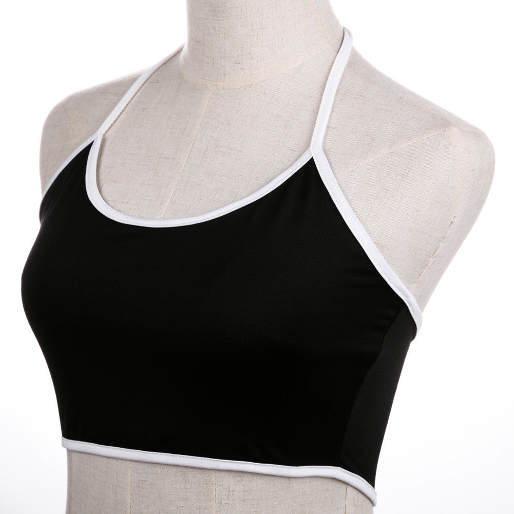 Women Base Shirt Camisole Crop Top Black Green Pink O-Neck Intimates 1STL ELY