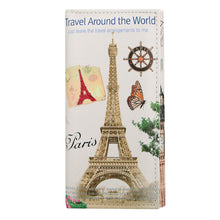 Women Tower Print Wallets Long Smooth PU Leather Wallet Graffiti Embossed Money Purse ID Credit Card Holder Coin Purses ELY