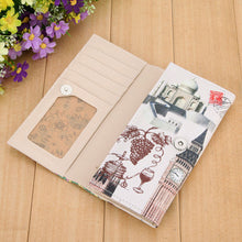 Women Tower Print Wallets Long Smooth PU Leather Wallet Graffiti Embossed Money Purse ID Credit Card Holder Coin Purses ELY