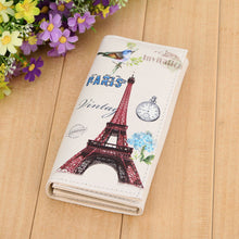 Women Tower Print Wallets Long Smooth PU Leather Wallet Graffiti Embossed Money Purse ID Credit Card Holder Coin Purses ELY