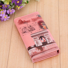 Women Tower Print Wallets Long Smooth PU Leather Wallet Graffiti Embossed Money Purse ID Credit Card Holder Coin Purses ELY