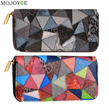 Women Wallet Long Card Holder Case Leather Clutch Wallet Purse Handbag Plaid Wallets Purse Money Bag Femininas ELY
